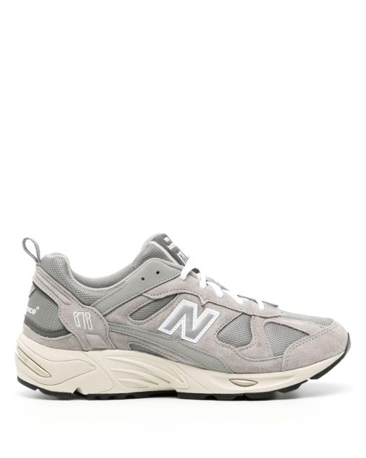 New Balance White 878 Panelled Sneakers