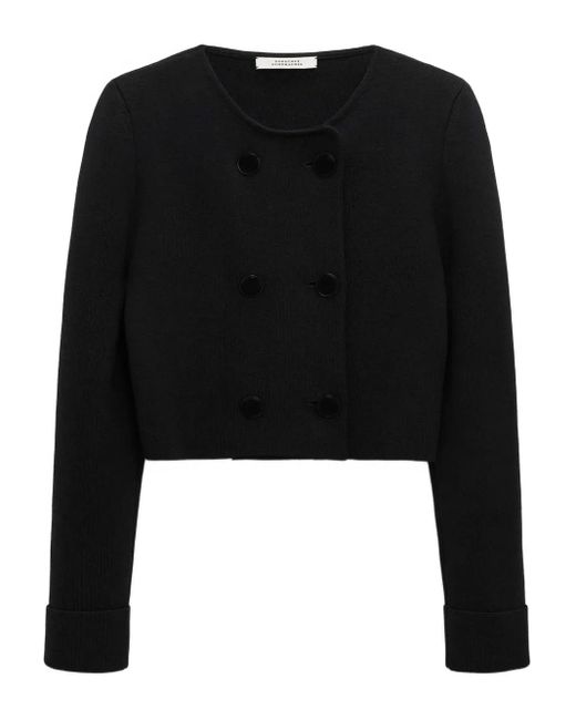 Dorothee Schumacher Black Doppelreihige Sharp Ambition Jacke