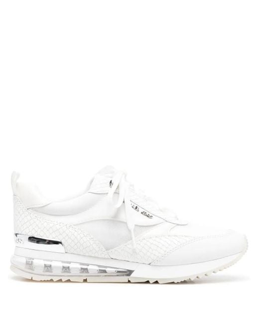 MICHAEL Michael Kors Allie Leren Sneakers in het White