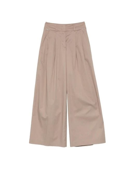 Peserico Natural Pleated Trousers