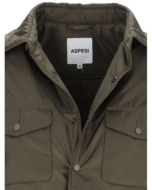 Aspesi Overhemd Met Studs in het Green voor heren