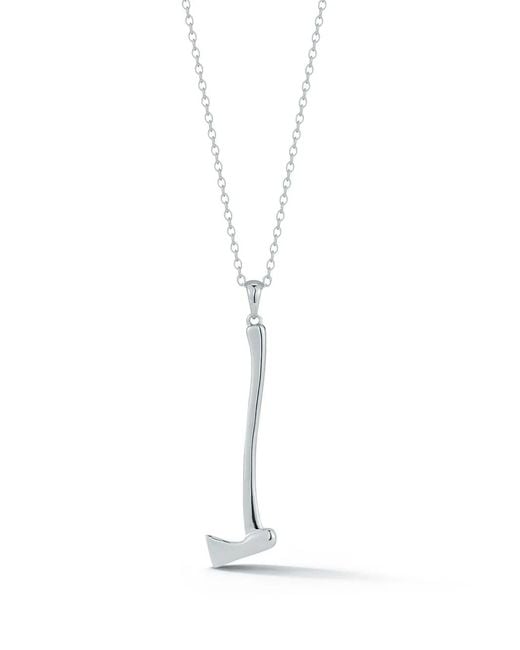 Mateo White Axe Pendant Necklace for men