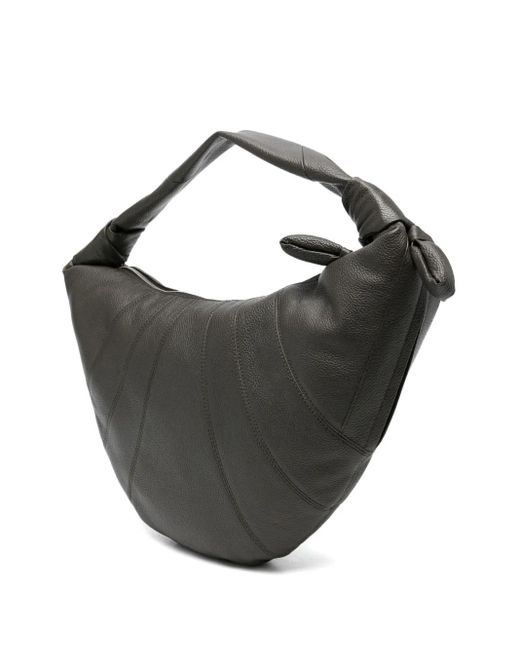 Lemaire Black Medium Croissant Knot-Detail Tote Bag