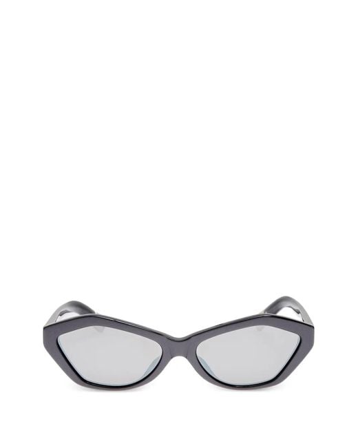 Jacquemus White Bambino Geometric-Frame Sunglasses
