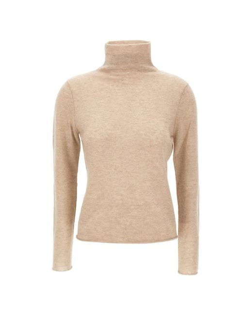 Hemisphere White Turtleneck Sweater