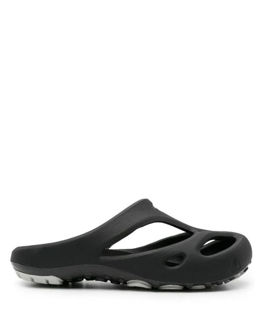 Keen Black Shanti Logo-Embossed Slippers