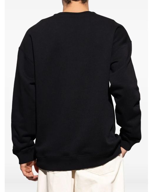 Loewe Black Embroidered Logo Sweatshirt for men