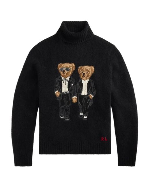 Le Pull Ralph Lauren & Ricky Tuxedo Bear Polo Ralph Lauren pour homme en coloris Black