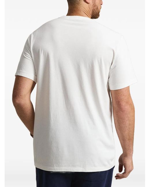 Polo Ralph Lauren White Logo-Print Crew-Neck T-Shirt for men