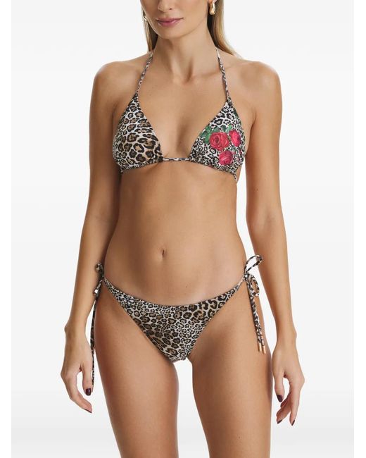 SOFIA ERHAN White Kyle Leopard-Print Bikini
