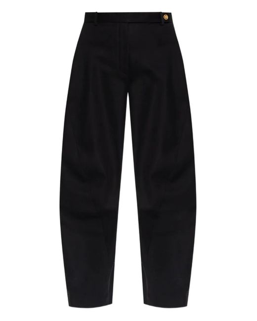 Versace Blue Medusa-Button Panel Trousers