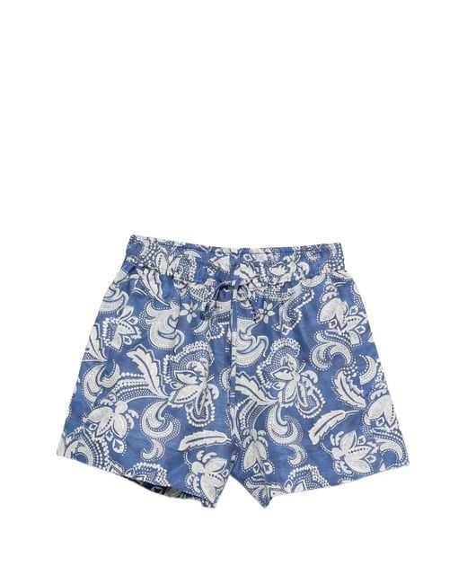 ペイズリー ショートパンツ 人気のペイズリー柄ショートパンツが夏素材