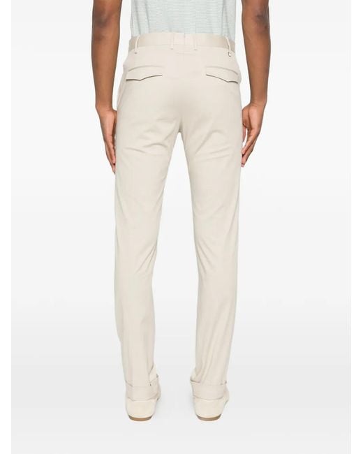 PT Torino White Belt-Loops Trousers for men