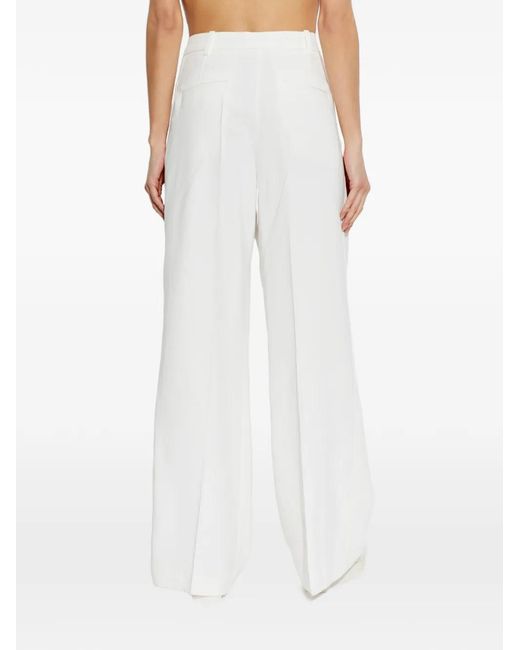 IRO White Helis Pleated Trousers