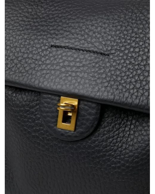 VISONA レザーハンドバッグ Black