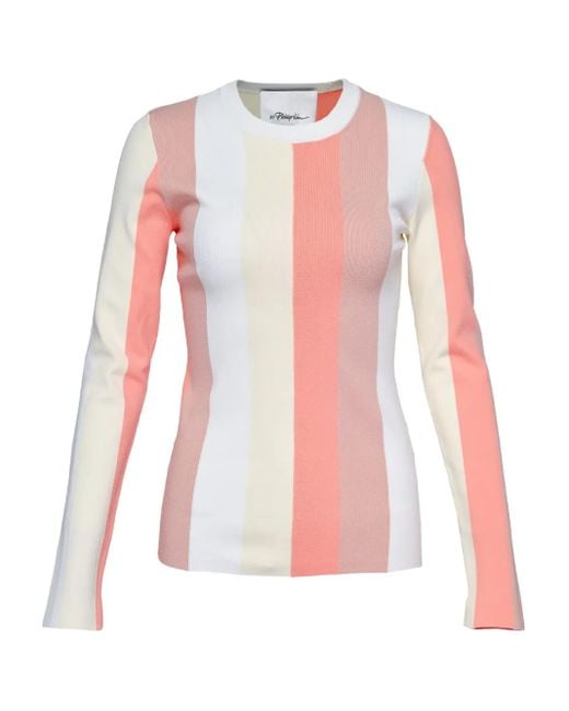 Camiseta a rayas 3.1 Phillip Lim de color Pink