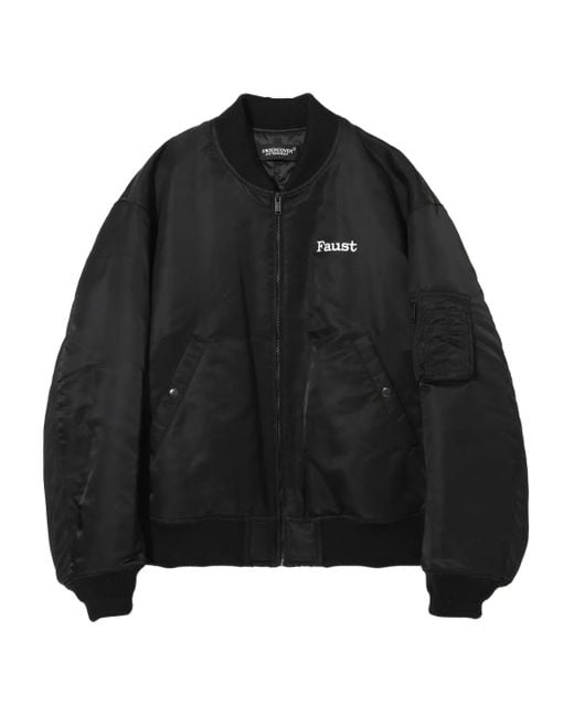 Undercover Black Graphic-Print Bomber Jacket for men