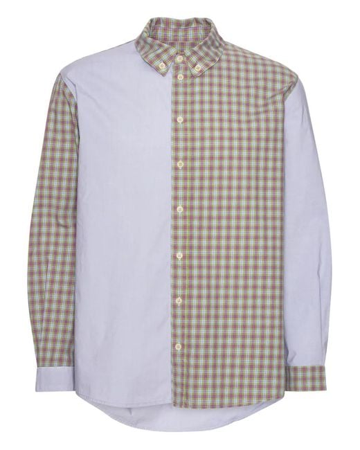 Henrik Vibskov Purple Chemise À Carreaux for men