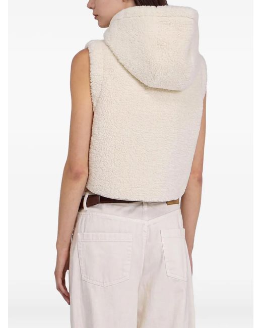 Ermanno Scervino White Reversible Hooded Gilet