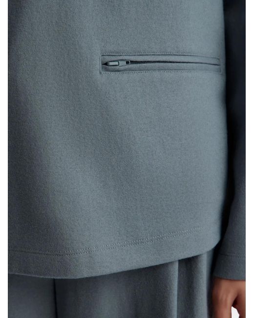 12 STOREEZ Blue Sweatshirt Mit Reißverschluss