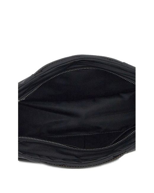 Gianni Chiarini Black Bagsinbag Leather-Trim Clutch Bag