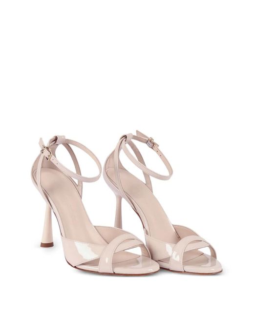 Sergio Levantesi White Sofia6 Leather Sandals