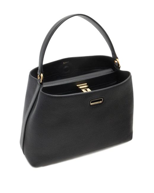 Bally Lock Me Bewerkte Shopper in het Black