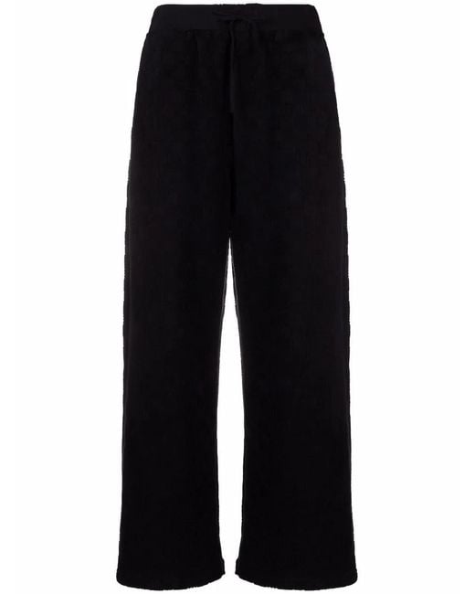 Ambush Black Monogram Jacquard Wide-Leg Trousers