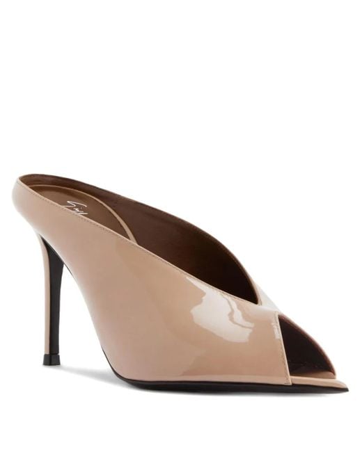 Giuseppe Zanotti Women's Natural 90Mm Intriigo Leather Sandals