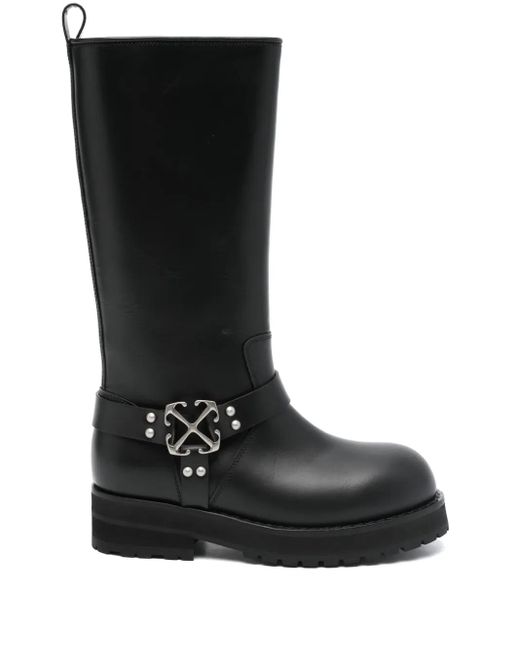 Off-White c/o Virgil Abloh Black Off Track Stiefel