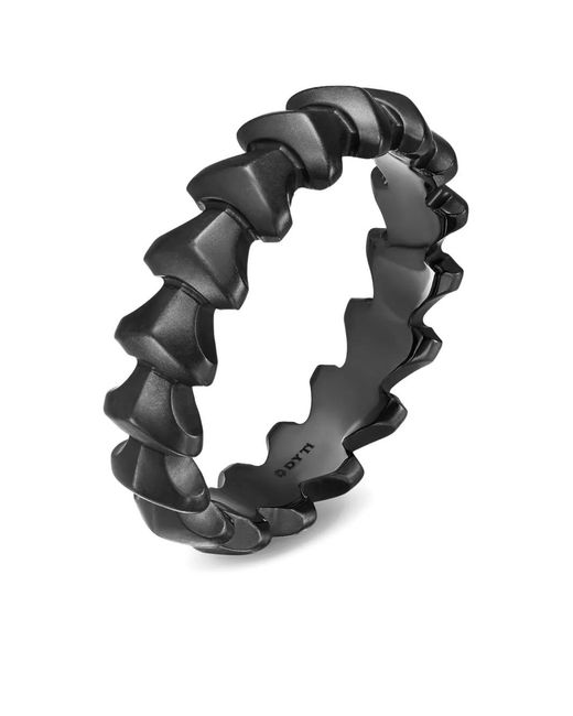 David Yurman White Titanium Armory Ring for men