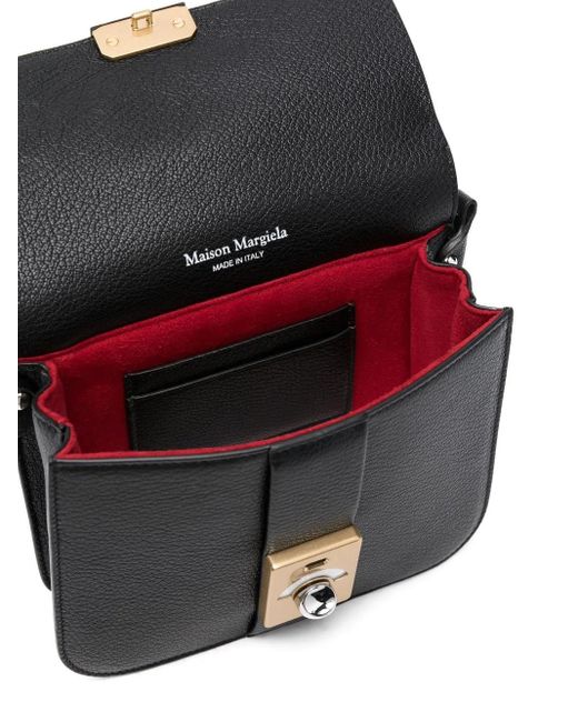 Maison Margiela Black New Lock Leather Shoulder Bag