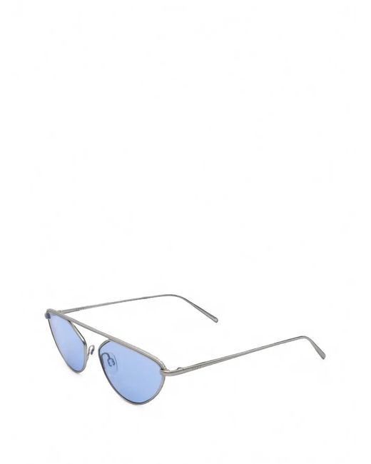 DKNY White Geometric-Frame Sunglasses