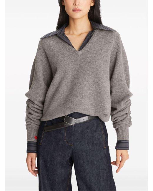 Tory Burch Gray Pullover aus Wolle