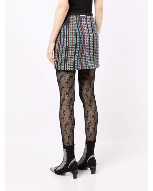 MARINE SERRE Multicolor Terry Kitchen Towels Mini Skirt