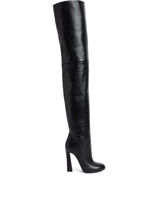 DSquared² Black Twin Over-The-Knee Heeled Boots
