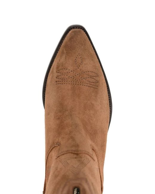 Bottines En Daim À Broderies Golden Goose Deluxe Brand en coloris Brown