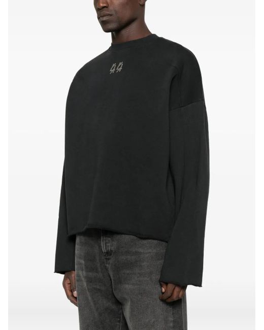 44 Label Group Black Crew-Neck Sweatshirt for men