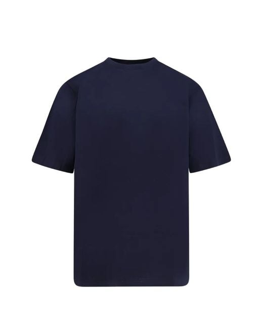 Hevò Blue Mulino Cotton T-Shirt for men
