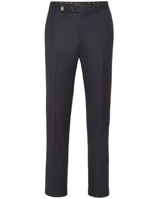Billionaire Blue Tailored Trousers for men