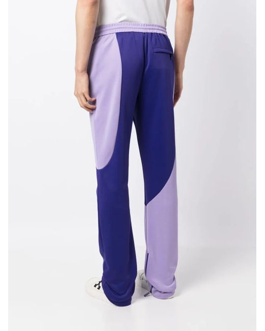 Off-White c/o Virgil Abloh Blue Colourblock Track Pants for men
