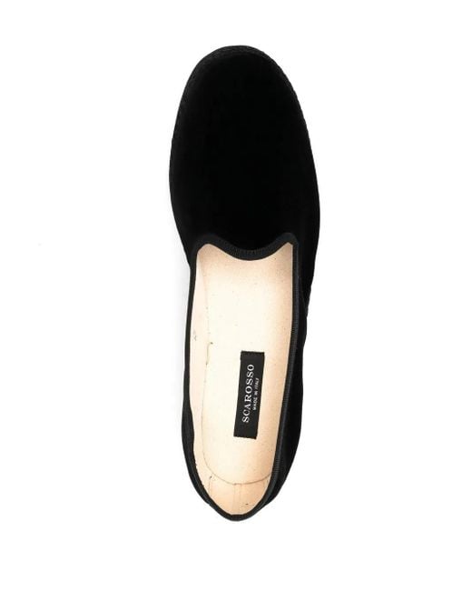 Scarosso Black Slip-On Loafers for men