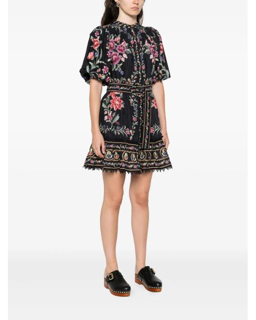 Farm Rio Black Belle Garden Dress