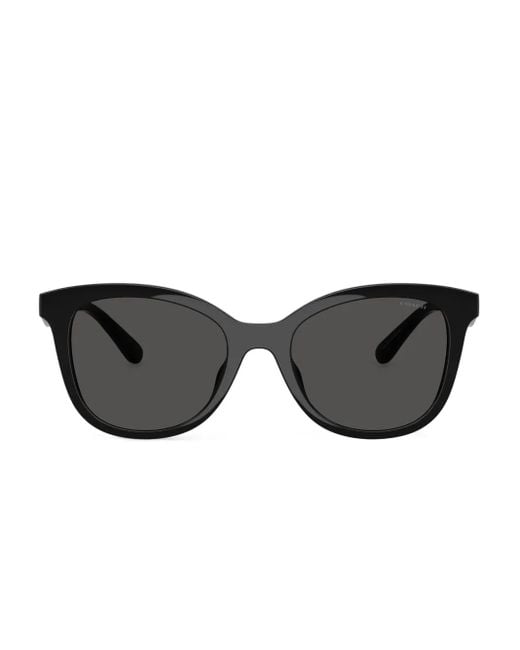 COACH Black Sonnenbrille Mit Logo-Schild