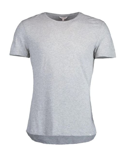 Orlebar Brown Gray Short Sleeved Cotton T-Shirt for men