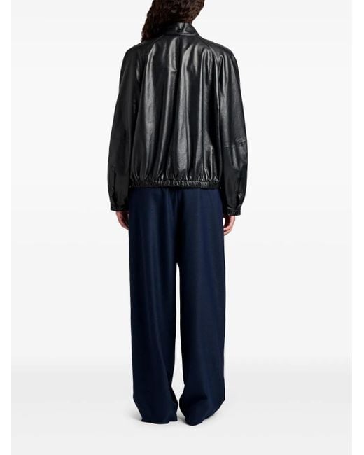 Proenza Schouler Black Beck Bomber Jacket