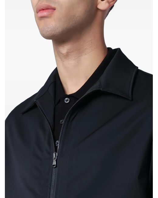 Santaniello Black Zip Single-Breasted Suit for men