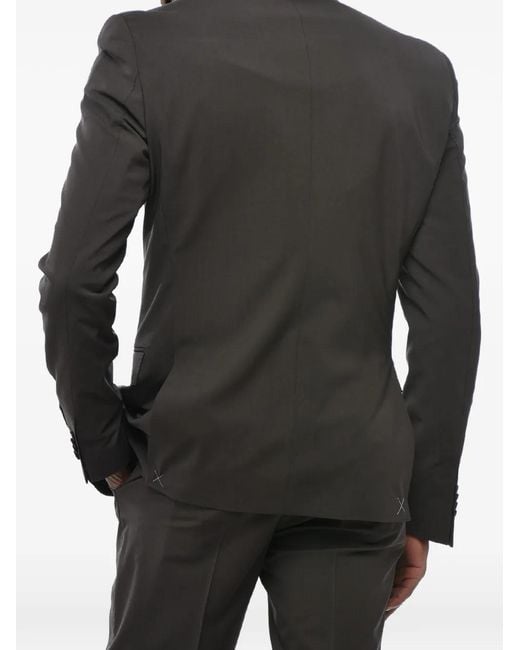 Corneliani Black Single-Breasted Slim-Fit Suit for men