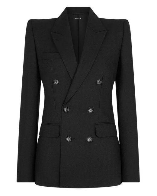 Blazer de lana con doble botonadura Tom Ford de color Black