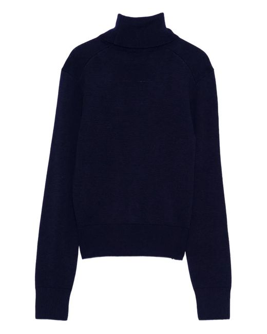 AMI Black Ami De Coeur Turtleneck Sweater